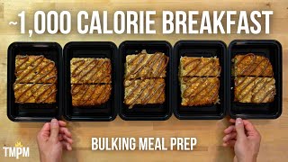 High Calorie Breakfast Meal Prep for Muscle Gain and Bulking  Big Boy Baked Oatmeal [upl. by Jagir]