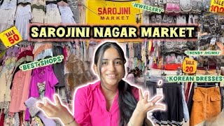 HUGE Sarojini market try on haul 2024 😍😱 Delhi Market  sarojininagar delhi clothing [upl. by Enyleuqcaj]