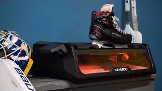 Sparx Sharpener  Sharpening Goalie Skates for [upl. by Hastings]