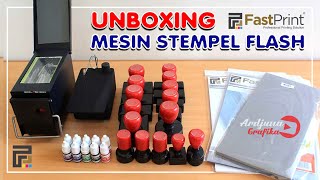 UNBOXING Mesin Stempel Flash FAST PRINT [upl. by Kalinda]