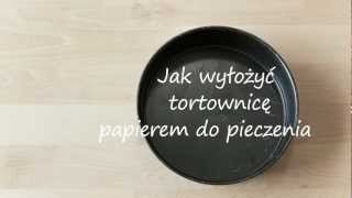 Jak wyłożyć tortownicę papierem do pieczenia  Allrecipespl [upl. by Idorb]