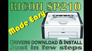 How to download and Install RICOH SP 210 Driver in Windows Operating System  Firmware Update [upl. by Sherrod691]