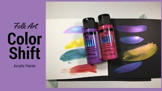 Folk Art Color Shift Acrylic Paint [upl. by Jueta389]