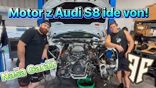 Konečne je to tu a motor V10 z Audi S8 ide von [upl. by Yanehc]