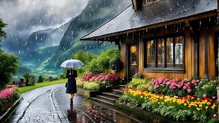 Rainy Walk in the Swiss Alps Why Grindelwald is the Most Beautiful Village [upl. by Ysteb]