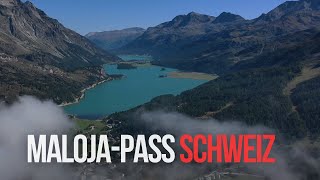 Maloja Pass Switzerland from Above – Breathtaking Drone Footage [upl. by Ytsirk]