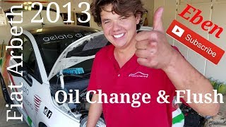 2013 Fiat Abarth AMSOIL Engine Flush Oil Change [upl. by Eyaf]