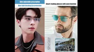 Ultraclear adjustable focus reading glasses bringing you a crystalclear world [upl. by Alioz]