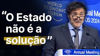 Discurso HISTÓRICO de Javier MILEI no Fórum Econômico Mundial [upl. by Ivana]