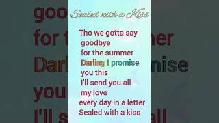 Sealed With A Kiss Verse 1  Jason Donovan lyrics lyrics shorts [upl. by Stacee]