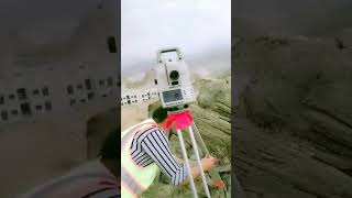 Setting and Orientation of Total Station Leica ts16  Traverse Surveying for Hydro Power Project [upl. by Aihsa831]