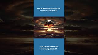 Atombombe einfach erklärt explain it simple  Erklärvideo [upl. by Ahseekan717]