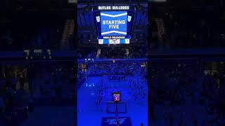 20242025 Butler Bulldogs Basketball Starting Introductions [upl. by Hanej599]