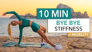 10 MIN BYE STIFFNESS  active stretching amp mobility I in the morning before or after a workout [upl. by Eskil]