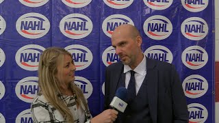 2023 NAHL Showcase PostGame Patrik Stefan [upl. by Loziram]