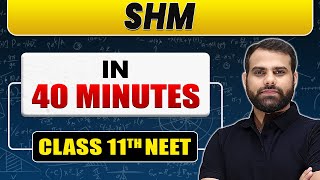 Complete SHM in 40 Minutes  Class 11th NEET [upl. by Johnston]