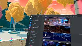 Meta Quest 3  XSOverlay with Virtual Desktop in VRChat [upl. by Maker]