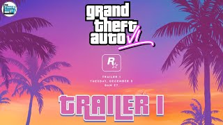 GRAND THEFT AUTO 6 TRAILER COUNTDOWN WATCH PARTY amp REACTION  GTA 6 Trailer IS FINALLY HERE [upl. by Teddman]