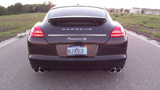 2011 Porsche Panamera 4S with AWE Tuning exhaust [upl. by Zobe]