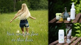 Hair care for fine and thin hair  long hair naturally  english video [upl. by Doty]