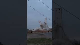 Explosive Demolition Farmers Grain CoOp  Ogden UT [upl. by Rairb]