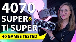 RTX 4070 Super amp Ti Super Review  40 Games Tested  1080p 1440p amp 4K [upl. by Lenoj999]