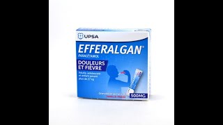 EFFERALGAN PARACETAMOL  DOULEURS ET FIEVRE  500MG [upl. by Seagrave]