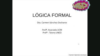 1 Nociones fundamentales Lógica Formal Proposicional [upl. by Naujahs]