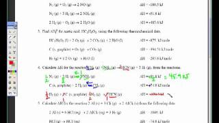 Hesss Law Sample Problem [upl. by Duane]