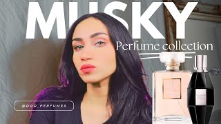 عطوري المفضلة بالمسك أفضل 10 عطور برائحة المسك عطور النظافةTOP 10 MUSK PERFUMES [upl. by Kalmick873]