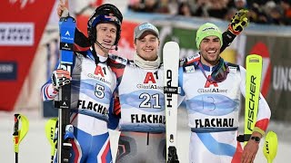 FIS Alpine Ski World Cup  Mens Slalom Run 2  Flachau AUT  2022 [upl. by Navillus560]