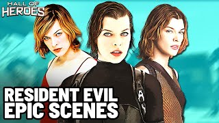 Resident Evils Most Epic Scenes  Resident Evil Movies  Hall Of Heroes [upl. by Assirol]