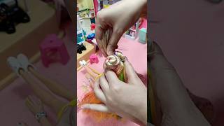 🌈How to make barbie hairstyle for short hairbarbiehairstlyeyoutubeshorts [upl. by Llewoh]