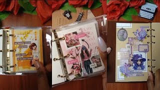 ASMR Shorts Compilation 1 🌷💧🌹🌻🍂🌿💐 journaling scrapbooking asmr shorts papertherapy craft [upl. by Oicnerual]