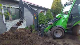 Avant Digger 260 trench backfilling [upl. by Seabrooke431]