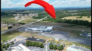 Fisherville  4K view of Small Valley Town from Above  Virginia [upl. by Neerihs]