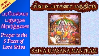 SHIVA UPASANA MANTRAM WITH TAMILENGLISH LYRICS [upl. by Cummings]