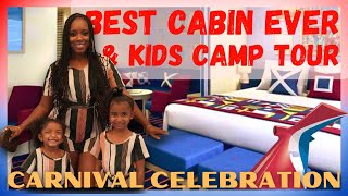 The BEST Carnival Cruise Stateroom FAMILY HARBOR OCEAN SUITE Kids Camp Tour Carnival CELEBRATION [upl. by Srini]