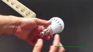 BOMBILLA PORTÁTIL LED 7W RECARGABLE [upl. by Behre90]