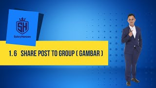 Tutorial Share Post To Group Posting Gambar [upl. by Cordell]