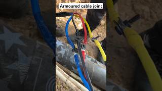 Armoured cable joint kaise kare shorts electric electrician wiring technology [upl. by Affrica]