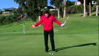 HD Nick Faldo  100 Yard Wedge Shot Tips [upl. by Crandale596]