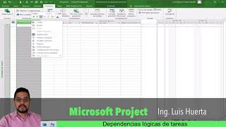 5Dependencia de tareas en Microsoft project [upl. by Dorotea]