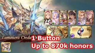 GBF Luminiera Credo Omega 1 Button 670870k honors explanation in description [upl. by Hanover113]