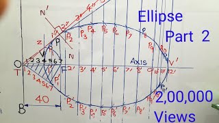 ENGINEERING GRAPHICS in Tamil  Ellipse Part 2  Anna University Syllabus [upl. by Bausch]