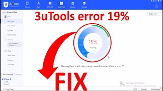 Fix 3utools struck at 19 percent Error Unable To Restore iDevice10or2 iPhoneiPad 2024 [upl. by Ihcalam694]