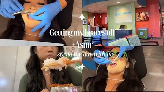 Getting my braces off Mukbang [upl. by Anahsohs949]