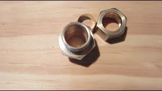 Compression fitting drill out tip in 5 min [upl. by Lorin991]