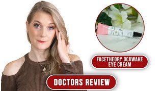 facetheory Ocuwake Eye Cream Pro  More Peptide Power Doctors Review [upl. by Sergio]