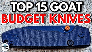 The TOP 15 BEST Budget Folding Knives For EDC  2024 [upl. by Cockburn]